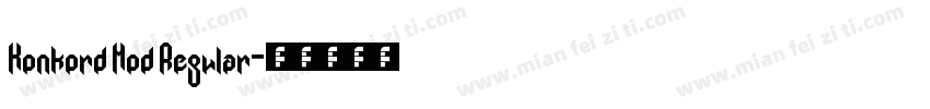 Konkord Mod Regular字体转换